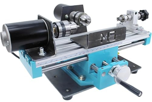 Tornio For Metallo Con Perline Da 400 W, Trapano Da Banco For Perline Di Legno Ad Alta Precisione Fai-da-te, Tornio For Legno Piccolo, 7000 Giri/min, Regolazione A Sette Velocità