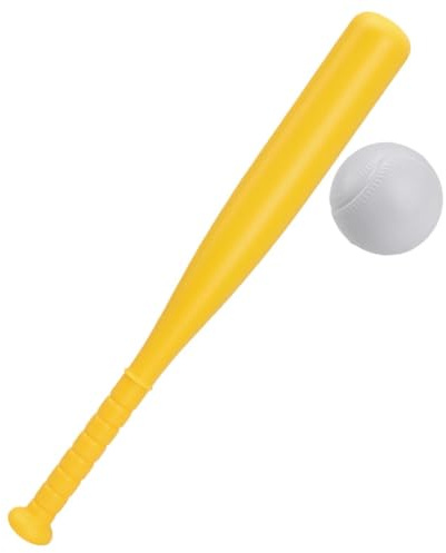 Mazza da baseball in plastica, Mazza da baseball in plastica, Bambino per bambini – Giocattolo multifunzionale e accessorio da palestra, Giallo