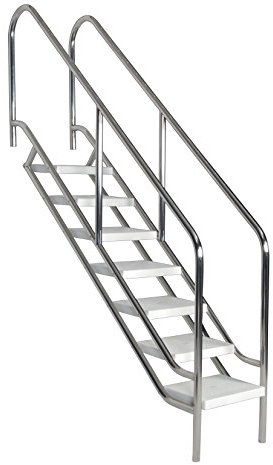 V4A Schwimmbadtreppe Deluxe 5 Stufen
