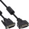 InLine 19945 Cavo DVI-D 24+1 Maschio a DVI-D 24+1 Femmina, Dual Link, 3M Nero