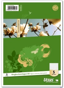 Format-X Ringbucheinlagen A5 70g/qm kariert VE=50 Blatt