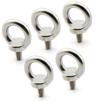 Yasorn Bulloni 5pcs di filetto maschio dell'acciaio inossidabile dell'ascensore di sollevamento del peso marino M8 / 0.32