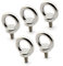 Yasorn Anneau de levage boulon à œil M8 / 0.32 vis à filetage mâle en acier inoxydable de levage de poids marin boulons 5pcs