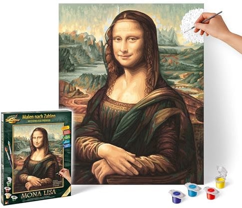 Schipper 609130511Malen nach Zahlen - Mona Lisa - Bilder malen für Erwachsene, inklusive Pinsel und Acrylfarben, 40 x 50 cm, Mehrfarbig