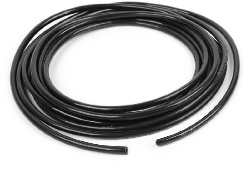 Sourcingmap Pneumatic Air Tubing, 8mm OD x 5mm ID 5m(16.4ft) PU Polyurethane Air Compressor Tubing Hose Pipe Black