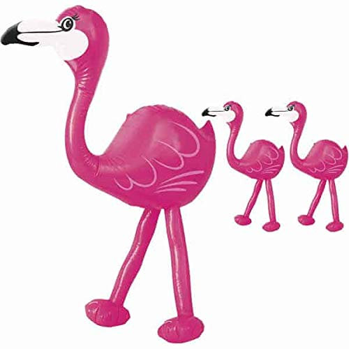 3 X Pink Flamingo 64cm Schlauchboot