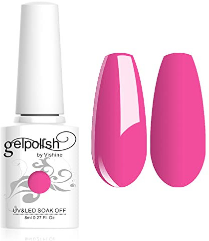 Vishine Gel Nail Polish Soak Off UV LED Nail Gel Polish for Nail Art Salon DIY Home Starter Nail Polish Manicure Nail Polish 8 ml #1530