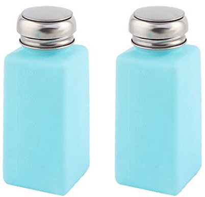 sourcing map Metall Gap Kunststoff Lab Drücken Pumpen anti-flux Liquid Alkohol Flasche Spender Containe de