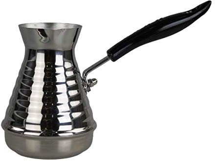 GMMH Türkische Mokkakanne Kaffeekocher (500 ml), Espressokocher Cezve Dzhesva, Kaffee Mokka Briki Kaffeekanne aus 1 mm dickem Edelstahl