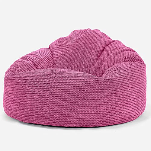 Lounge Pug, 'Mini-Mammoth' Sitzsack, Sessel, Pom-Pom Pink