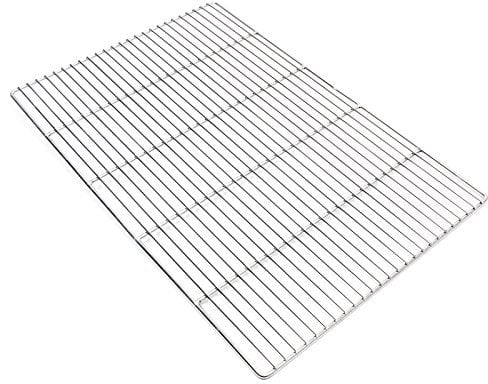 Wiltec Parrilla barbacoa 60x40 cm rectangular plancha asadero acero Inoxidable universal