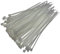 Small Standard Nylon Cable Ties 2.5mm in Width Zip Straps, Pack of 100 (2.5mm x 160mm, White)