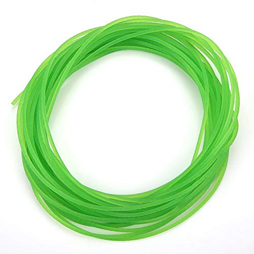 Akozon Polyurethan Rundriemen, Grüne Rauhe Oberfläche PU Polyurethan Rundriemen für die Antriebsübertragung(2mm*10m)