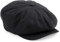 ASVP Shop Schiebermütze mit Schirm 'Shelby' Baker Boy Newsboy Fischgrätenstoff Cap Hat, Schwarz , L/XL