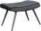 byLIVING Hocker UTA / Samt-Bezug schwarz / Gestell schwarz pulverbeschichtet / Fuß-Ablage / Sitzhocker / B 60, H 39, T 41 cm, B 59, H 39, T 41 cm