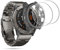 NEWZEROL Hülle + 2 Stück Display Glasschutz Displayschutzfolie Kompatibel für Garmin Fenix 6X Pro aus gehärtetem Glas Schutzfolie Blasenfrei, [Hochauflösender Film] Kratzfeste Silikonhülle - Schwarz