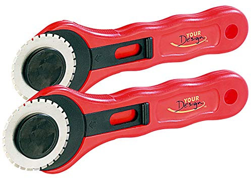 Your Design Perforier Roller: 2er-Set Rundmesser mit Perforationsklinge, Perforationsmesser (Perforation Roller, Rollen Papierschneider, Eckenschneider)