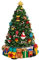 H.Bauer jun. Spieluhr Weihnachtsbaum Ø 15 cm Melodie Oh Tannenbaum - Kunststein Weihnachtsdeko Geschenk mit Musik 22.5 cm hoch