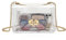 LOXOMU Transparente Geldbörse für Damen, Stadion-zugelassen, Umhängetasche, Handtasche, Clutch für Konzerte, Arbeit, Sportveranstaltungen, Gold