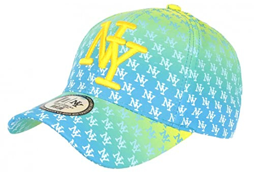 New York Baseball-Avenue Baseball-Kappe, Gelb und Blau, Unisex, gelb, Einheitsgröße