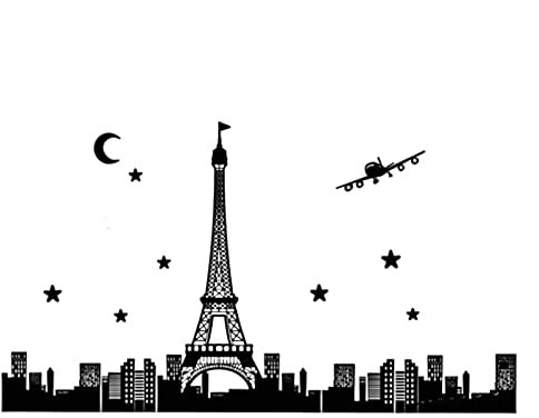 Wandtattoo I LOVE PARIS nachtleuchtend Wandaufkleber Wandsticker Wandbild