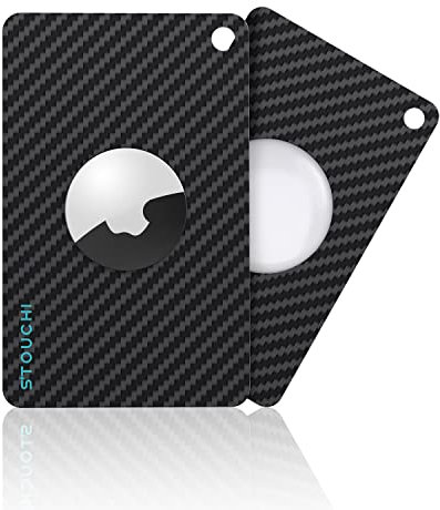 Porta carte di credito Stouchi 0,6mm ultra sottile carta di credito 4g Super leggero formato carta di credito sottile in fibra di carbonio compatibile con per portafoglio