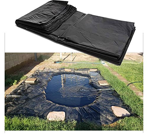UHEKC Revestimiento Membrana para Estanque Jardín Gomas Lona Piscina Lona PVC, Resiste Pinchazos Plegable para Fuentes, Paisajismo, Varios Tamaños (Color : Black, Size : 9x20m)