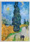 JOPRICO Vincent Van Gogh - Landstraße mit Zypresse und Stern 1890 Größe 42x60cm (A2)