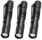 POCKETMAN 900LM Ultra Slim Portable XPE-R3 Mini LED Flashlight Belt Clip Pen Light Tactical Torch 3 Pack (3pcs-9CM)