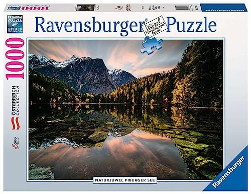 Ravensburger Puzzle 17326 - Naturjuwel Piburger See - 1000 Teile Puzzle für Erwachsene und Kinder ab 14 Jahren