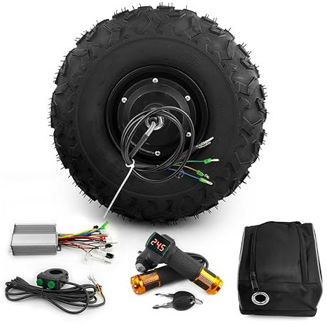 48V 36V 350W 14.5 Zoll bürstenloses Getriebe DC Motor Gas Benzin angetriebene Rad elektrische Schubkarre Cart Kit (36V 350W)