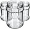 KADAX Bocaux de 500 ml, Pots en Verre avec Couvercle Hermétique de 82mm pour la Conservation des Aliments, Idéals pour Confitures et Miel (Sans Couvercles, Lot de 48)