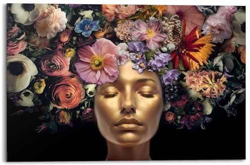 REINDERS Wandbild, Serene Golden, Home Office, Bilder, Wanddeko, Room Decor, MDF, Mehrfarbig, 60 x 90