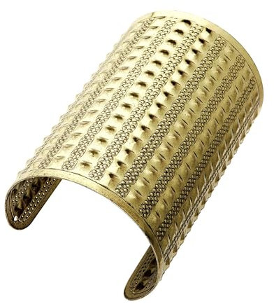 W WIDMANN MILANO Party Fashion - Bronzearmband mit Nieten, Armreif, Modeschmuck, Accessoire zu Ägypter, Superheldin, Cleopatra, Römer Kostüm