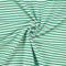 Jersey Stoff Mika, gestreift, 2,5mm und 5mm, grün/weiß (Länge am Stück ab: 50cm / Breite: 150cm)
