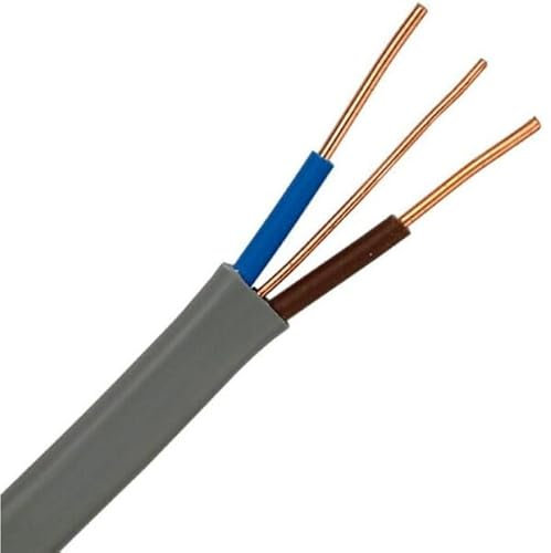 WCC® 6mm Twin & Earth Cables 6242Y Basec Approved - Grey Flat Wire (10 Meters)
