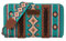 Wrangler Geldbörse für Damen, Western-Azteken-Clutch, Handgelenktasche mit Kreditkartenfach, Türkis/Ausflug, einfarbig (Getaway Solids), Einheitsgröße, Trendig