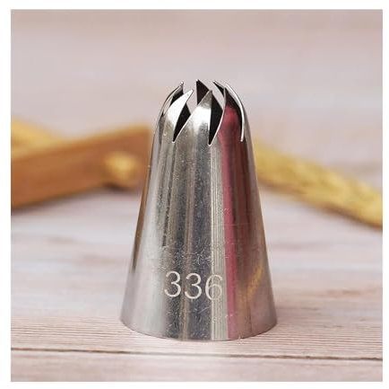 Piping Nozzle Stainless Steel Piping Tips 336 Piping Nozzles Large Size Decor Cream Flower Rose Baking Tool Nozzles Tip
