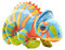 Wild Republic Pocketkins Eco Chamäleon, Plüschtier, 12 cm, Plüschspielzeug, Hergestellt aus recycelten Materialien, Umweltfreundlich