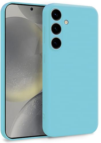 MyGadget Cover per Samsung Galaxy S24 - Custodia in Silicone Morbido a Doppio Strato – Case con Protezione Fotocamera & Fodera Interna Antigraffio - Turchese
