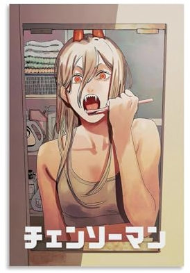 LonGPAN Chainsaw Man Poster - Decorative Canvas Wall Art, 12x18inch (30x45cm), Modern Family Bedroom Decor