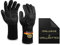 JATrade® Premium Grillhandschuhe mit 2X Grillmatten, Back- & Ofenhandschuhe extrem hitzebeständig, Kaminhandschuhe feuerfest für Grill Dutch Oven Smoker Feuerschale, BBQ Zubehör Geschenk, Gr. L/XL