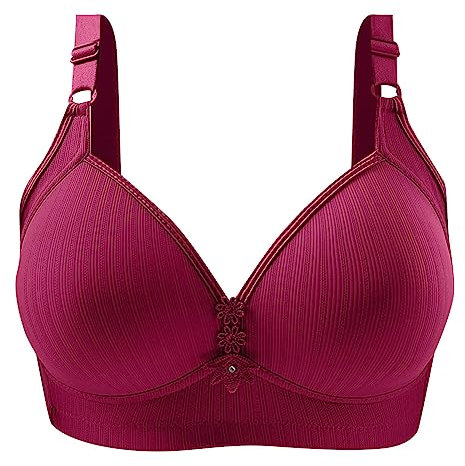 WILLBEST Plunge Bustier Baumwolle Gepunktet Schuhe Damen Sale Workout Set Damen BH mit bügel rot Quadratischer Hals Bikini Grosse grössen Sport BH große brüste starker