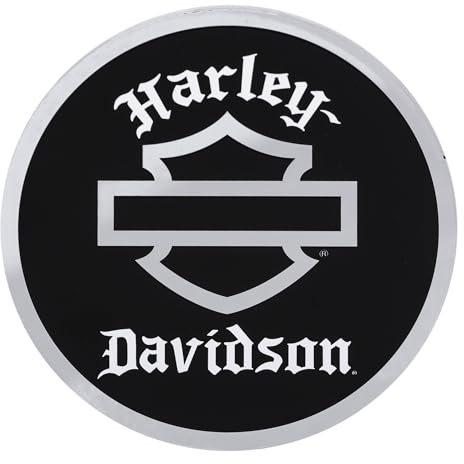 CHROMA Harley-Davidson Motorrad Sticker Decal Bar & Shield Silhouette Gothic Crome Aufkleber Wasserfest für Motorrad-Helm Auto Laptop und viele mehr