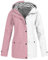 sdhienbb Jacke Mantel für Erwachsene mit Kapuze wasserdicht mit Reißverschluss im Freien Damen Jacke Winter Softshelljacke für Damen wasserdicht Fahrrad Mantel Damen Herbst grau