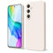 oakxco for Samsung Galaxy S25 Case Silicone, Thin Slim S25 Phone Case for Women Men, Aesthetic Solid Color, Soft Rubber Gel Plain Protective Bumper Grip, Beige Titanium