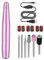 Electric Nail File,Nail Drill Machine,Low Vibration Electric Nail Drill 20000rpm,Nail Drill for Gel Nails,Adjustable Speed with 6 Drill Bits,Electric Manicure Pedicure Kit for Gel/Acrylic