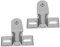 Cabilock 2Pcs Stainless Steel Pivot Hinges Kit for Glass Shower Doors Bidirectional Design Stable Installation Clamp Accessory for Bathroom Decor and Use