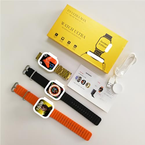 C9 Ultra Smart Watch – Orologio Intelligente con Display HD, Monitoraggio della Salute, Chiamate Bluetooth, Notifiche, Resistente all’Acqua IP68, Compatibile con iOS e Android,uomo/donna,intelligente