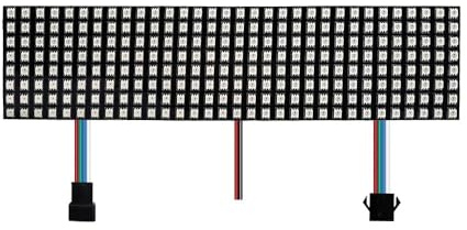 WS2815 Digitales LED-Panel, 8x8 16x16 8x32 Pixel Matrix, Individuell Adressierbar, RGB-Mehrfarben-Anzeige (WS2815-8x32 256Pixels)